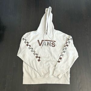 Vans hooded sweatshirt. Minor discoloration on hood as shown in picture